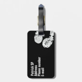 DJ-Reise Gepäckanhänger (Rückseite vertikal)