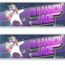 DJ Rhiannon Jade Logo Vinyl Aufkleber/Aufkleber