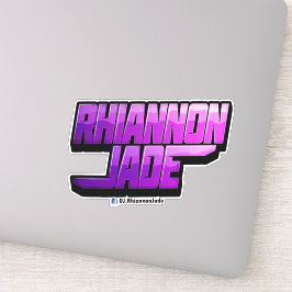 DJ Rhiannon Jade Logo Vinyl Aufkleber/Aufkleber Aufkleber