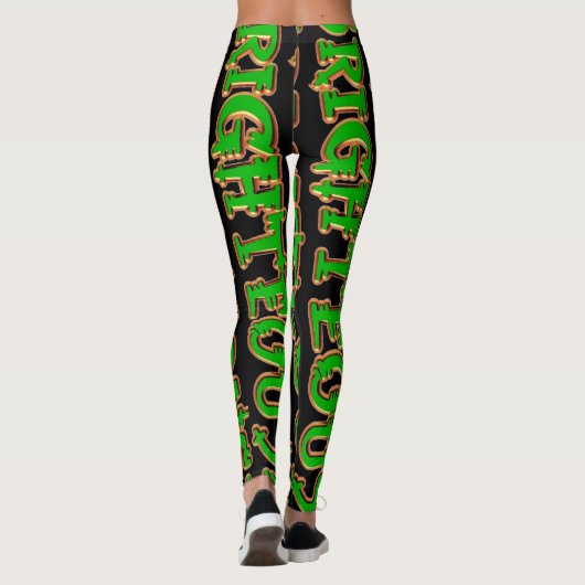 DJ Righteous black Leggings (Rückseite)