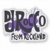 DJ Rocco From Rockland logo Aufkleber (Vorderseite)