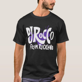 DJ Rocco From Rockland Logo Weiße Schrift T-Shirt