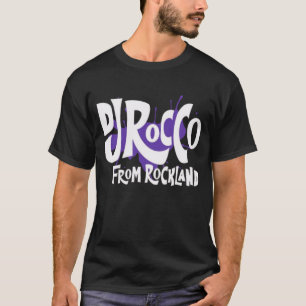 DJ Rocco From Rockland Logo Weiße Schrift T-Shirt