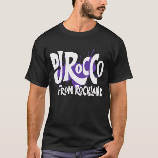 DJ Rocco From Rockland Logo Weiße Schrift T-Shirt
