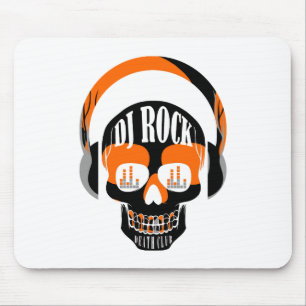 DJ Rock Skull Todeclub Mousepad