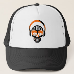 DJ Rock Totenkopf Todes Club Musik Truckerkappe