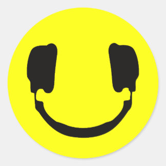 DJ RUNDER AUFKLEBER