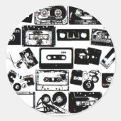 dj runder aufkleber (Vorderseite)