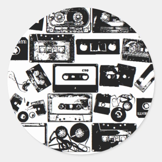 dj runder aufkleber (Vorderseite)