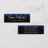 DJ | Sänger | Songwriter Planning Business Card Mini Visitenkarte (Vorne/Hinten)