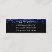 DJ | Sänger | Songwriter Planning Business Card Mini Visitenkarte (Rückseite)