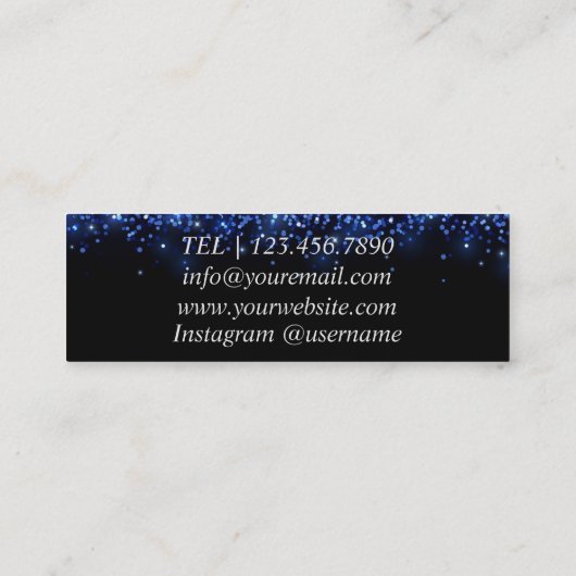 DJ | Sänger | Songwriter Planning Business Card Mini Visitenkarte (Rückseite)