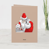 DJ Santa Claus Mixing The Christmas Party Track Karte (Rückseite)