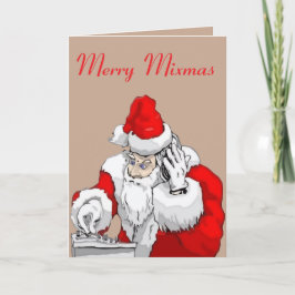 DJ Santa Claus Mixing The Christmas Party Track  Karte