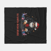 DJ Santa In Da House Fleece Blanket (Vorderseite (Horizontal))