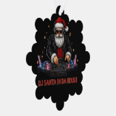 DJ Santa In Da House Paper Ornament (Rechts)