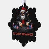 DJ Santa In Da House Paper Ornament (Linke Ecke)