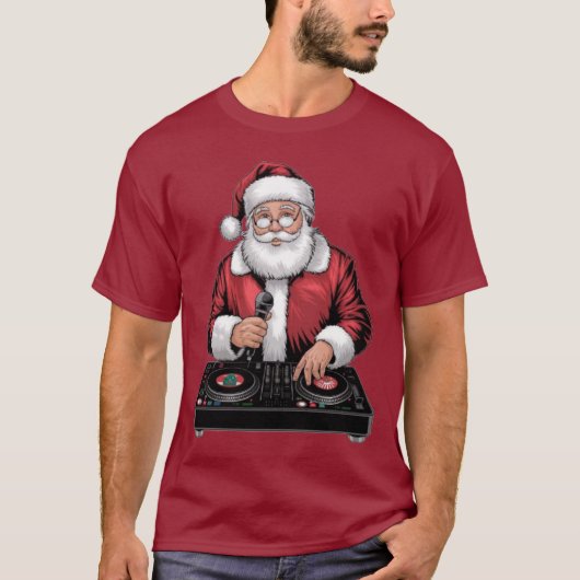 DJ Santa T-Shirt (Vorderseite)