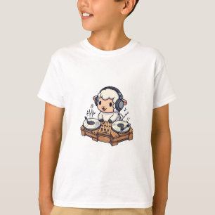 DJ-Schaf Musiker Kinder T-Shirt