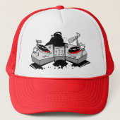 DJ (Schatten) Truckerkappe (Vorderseite)