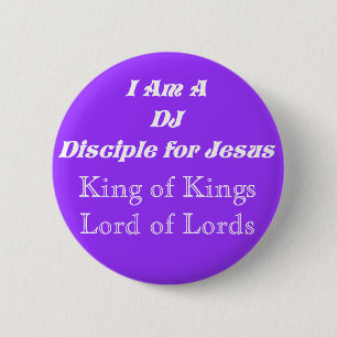 DJ-Schüler für Jesus_ Button