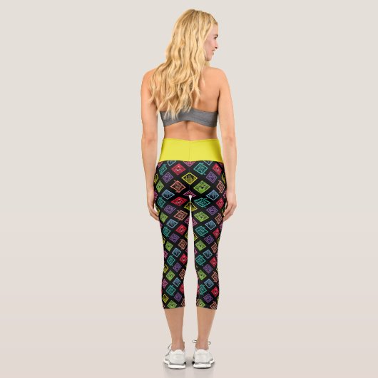 DJ Scooby-Doo-Muster Capri Leggings (Rückseite)
