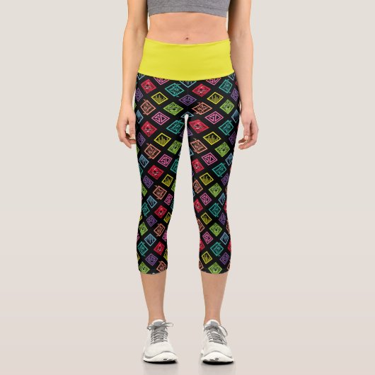 DJ Scooby-Doo-Muster Capri Leggings (Vorderseite)