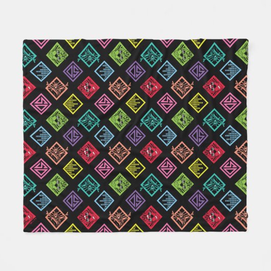 DJ Scooby-Doo-Muster Fleecedecke (Vorderseite (Horizontal))