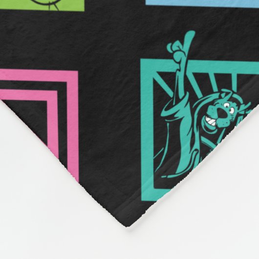 DJ Scooby-Doo-Muster Fleecedecke (Ecke)