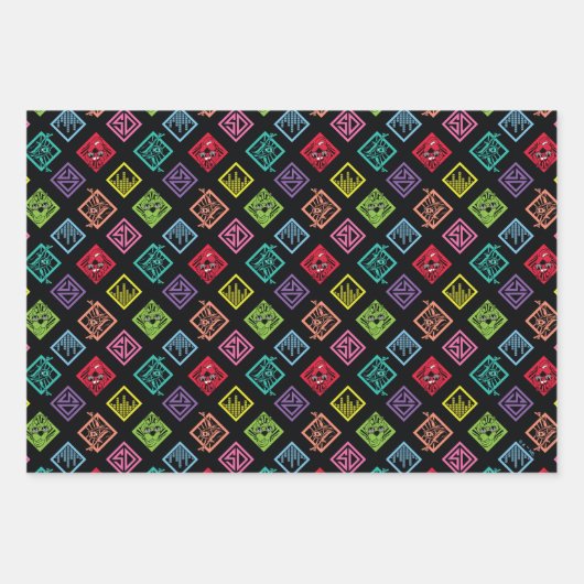 DJ Scooby-Doo-Muster Geschenkpapier Set (Vorderseite)