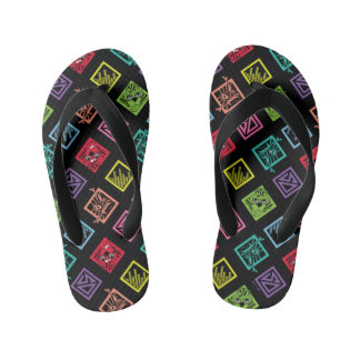 DJ Scooby-Doo-Muster Kinderbadesandalen