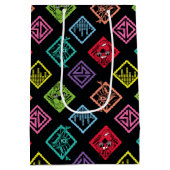 DJ Scooby-Doo-Muster Mittlere Geschenktüte (Rückseite)