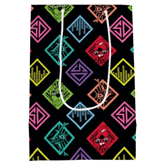 DJ Scooby-Doo-Muster Mittlere Geschenktüte (Rückseite)