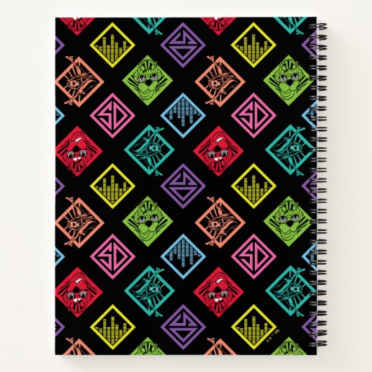 DJ Scooby-Doo-Muster Notizblock (Rückseite)