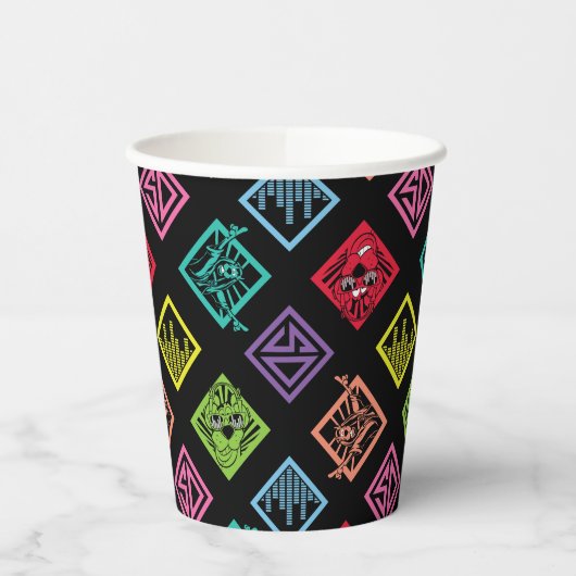DJ Scooby-Doo-Muster Pappbecher (Links)
