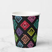 DJ Scooby-Doo-Muster Pappbecher (Vorderseite)