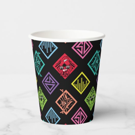 DJ Scooby-Doo-Muster Pappbecher (Vorderseite)