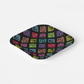 DJ Scooby-Doo-Muster Pappteller (Gewinkelt)