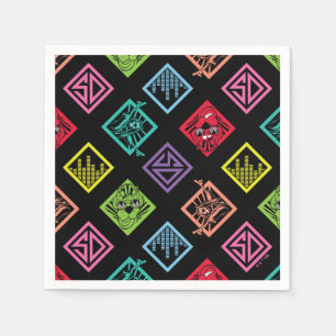 DJ Scooby-Doo-Muster Serviette