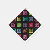 DJ Scooby-Doo-Muster Serviette (Ecke)