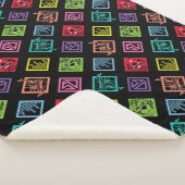 DJ Scooby-Doo-Muster Sherpadecke (3/4)