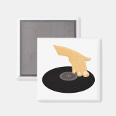 DJ Scratch Magnet (Vorderseite/Rückseite)