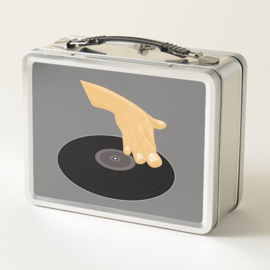 DJ Scratch  Metall Brotdose (Rückseite)