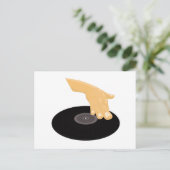 Dj Scratch Postkarte (Stehend Vorderseite)