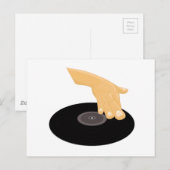 Dj Scratch Postkarte (Vorne/Hinten)