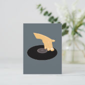 DJ Scratch Postkarte (Stehend Vorderseite)