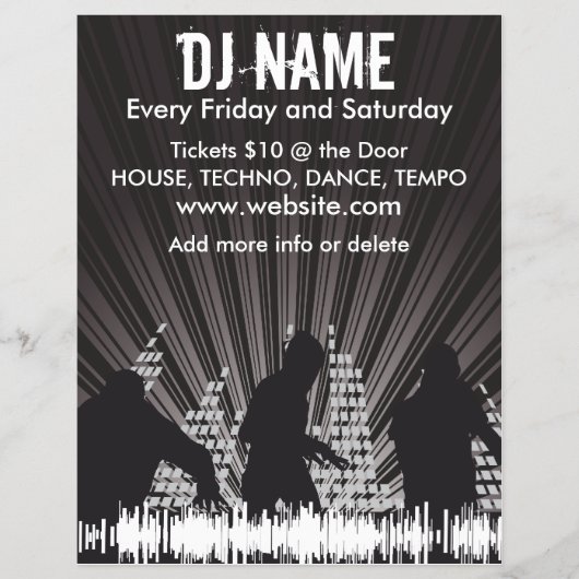 DJ Shadows 2 Music Flyer (Vorne)