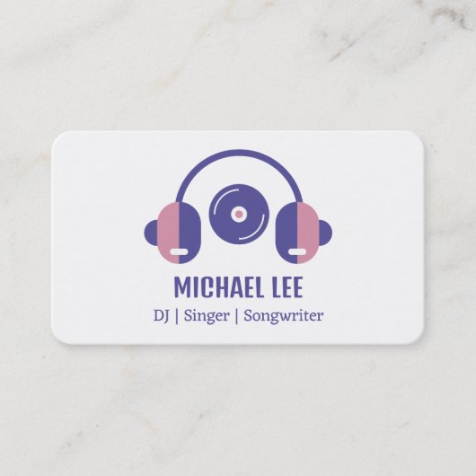 DJ - Singer - Deejay Visitenkarte (Vorderseite)