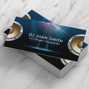 DJ Singer Songwriter Modern Music Visitenkarte