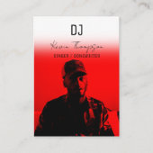 DJ Singer Songwriter Music 2 QR Code Professional Visitenkarte (Vorderseite)